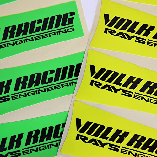 JDM Car Wheel Sticker Volk Racing Rays TE37SL Fluorescent Green TE37 SL