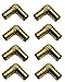 VIVO 1/2 inch Pex Elbow 1/2 inch 1/2 inch (pack of 8) Brass Crimp Fitting/Fittings (PEX-E-0505)