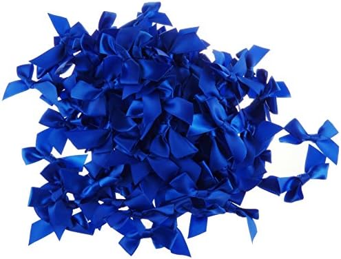 Personal Impressions100 Royal Blue Ribbon Bows-15mm, Synthetic Material, 18.2 x 13.5 x 3 cm