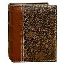 Pioneer Photo Albums 100-Pocket Scroll Embossed Sewn Leatherette 2-Tone Cover Photo Album, Brown