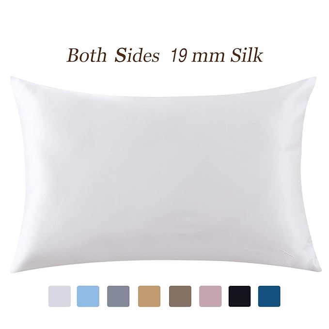 ZIMASILK 100 Mulberry Silk Pillowcase for Hair and Skin,Both Side 19