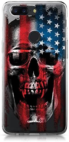 CASEiLike OnePlus 5T case, Art of Skull 2532 Pattern TPU Case Bumper Snap-on Back Cover for OnePlus 5T
