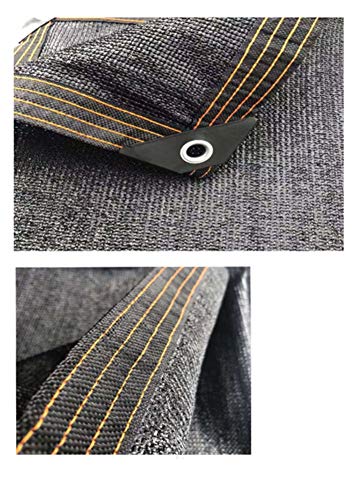 SYY Sonnensegel Schattennetz, Verdickte Und Verschlüsselte Schwarze Markise, 95% Sonnenschutz Und UV-Schutz, Großer… – Bild 6