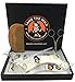 TAME'S DELUXE BEARD SHAPER KIT - For Well Groomed Men - Beard Shaping Tool for Precise Styling - Natural Pear Wood Comb for Proper Grooming - Pointy Scissors for Accurate Cuts - Storage Gift Box
