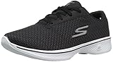 Skechers Performance Women's Go Walk 4 Glorify Walking Shoe, Black/White, 8 M US