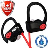 Workout Headphones - UPGRADED 2018 - Sport Headphones - Wireless Headphones - Best Wireless Earbuds - Running Headphones - Waterproof Headphones - IPX7 - w/ Mic Noise Cancelling - for Women Men