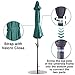 Abba Patio Outdoor Patio Umbrella Table Umbrella with Auto Tilt and Crank, 9-Feet, Dark Green