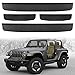 Seven Sparta Door Sill Guards for 2018 2019 Jeep Wrangler JL/JLU, 2020 Gladiator JT Entry Guards Black(4-Door)