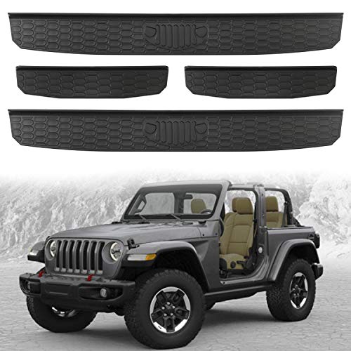 Seven Sparta Door Sill Guards for 2018 2019 Jeep Wrangler JL/JLU, 2020