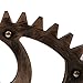 Jili Online 29cm Rustic Wooden Wall Hanging Steampunk Gear Home Shop Art Craft Decor #C