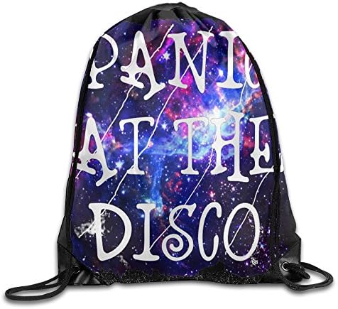 Panic! At The Disco White Shoulder Drawstring Backpack