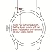 CIVO Quick Release Silicone Watch Bands Soft Rubber Watch Strap Smart Watch Band Stainless Steel Buckle 18mm 20mm 22mm (Black, 22mm)