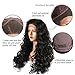 Preferred Hair Black Curly Wig Preplucked Hairline Synthetic Lace Front Wigs for Women
