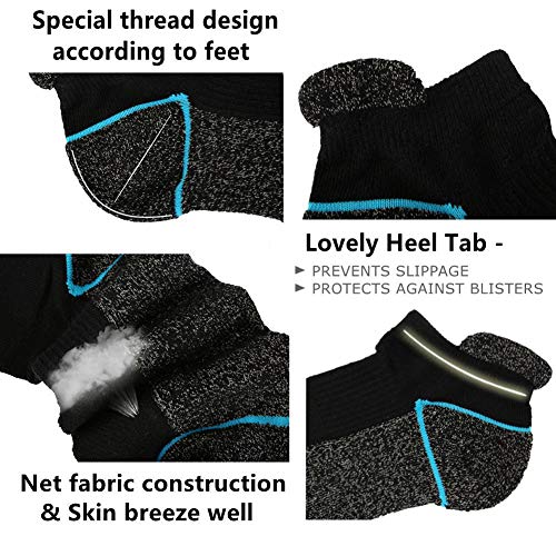 Copper Infused Athletic Low Cut Socks for Mens and Womens Moisture