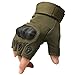 Reebow Gear Military Fingerless Hard Knuckle Tactical Gloves Half Finger for Army Gear Sport Driving Shooting Paintball Riding Motorcycle
