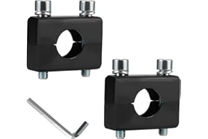 KAMIER 7/8'' 22mm Handlebar Mount Clamp Risers Replacement for Razor MX350 MX400 ZR350 SX350 Kids Electric Dirt Bike Dirt Quad 500 ATV 4 Wheeler MX650 MX500 SX500 Mcgrath RSF650 Motocross Black Parts