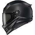 ScorpionEXO Covert FX Full Face Adult Motorcycle Helmet Street Fighter Style with Bluetooth Ready Speaker Pockets DOT ECE 22.06 Approved Unisex (Matte Black Medium)