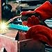 BHIVES Heavy Duty Heat and Fire Resistant Gloves Perfect for Gardening/Oven/Grill/Mig/Fireplace/Stove/Pot Holder/ Tig Welder/Animal Handling/BBQ,14 Inch Long(Red)