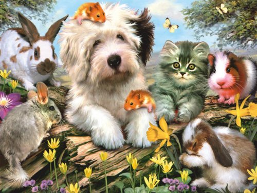 White Mountain Puzzles Furry Friends