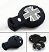 Cuztom Tuning Fits for 2008-2014 Mini Cooper Smart Car Key Fob Black Grey Union Jack 3D Silicone Case Cover