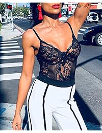 Body sexy de encaje para dama, una pieza