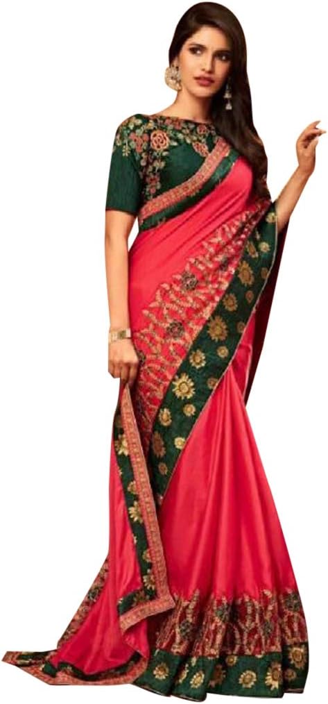 party wear saree heavy work