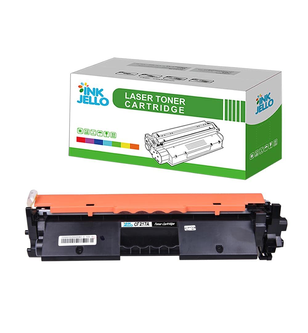 InkJello Compatible Toner Cartridge Replacement for HP LaserJet Pro M102 M102a M102w MFP M130 M130a M130fn M130fw M130nw M132 M132a M132fn M132fp M132fw M132nw M132sfnw CF217A with Chip (Black,1-Pack)