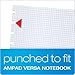 Ampad Graph-Ruled Refill Sheets for Ampad Versa Crossover Notebook, 5.5 x 8.5 Inch Size, White, 40 Sheets (25-622)