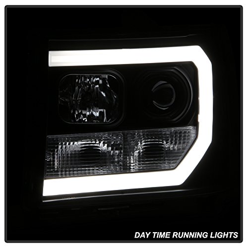 Spyder Auto 5083630 DRL LED Projector Headlights Version 2 Black DRL LED Projector Headlights
