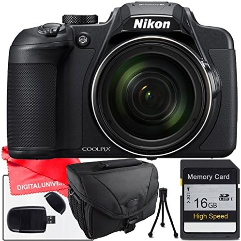 Nikon COOLPIX B700 Digital Camera, Camera Case, 16GB Memory Card + USB SD Reader, Table Top Tripod, Lens Cleaning Kit and LCD Screen Protecotor