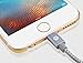 OPSO Apple MFi Certified Nylon Braided Lightning to USB Cable Charging Cord for iPhone 7 6s 6 Plus SE 5s 5c 5,iPad Pro Air 2,iPad mini 4 3 2,iPod touch / nano - (0.15M/0.5ft) - Gray