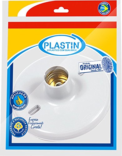 Plafon Polipropileno Plastin com Soquete 100 W Branco