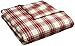 Amazon Brand – Pinzon Plaid Flannel Duvet Cover - Full or Queen, Cream and Red Plaid