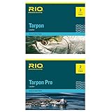 RIO Pro Tarpon Tapered Fly Fishing Line Leader Fluorocarbon Shock 2 Pack