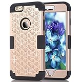 iPhone 6S Case,iPhone 6 Case,Anna Shop Studded Rhinestone 3in1 Shockproof Hybrid Full-body Protective Case Hard Cover PC+Silicone Full Body Protective High Impact Defender Cover For iPhone 6 6S