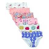 Closecret Kids Series Baby Soft Cotton Panties Little Girls' Assorted Briefs(Pack of 6) (6-7 Years, Style4)