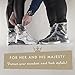Waterproof Shoe Covers | Reusable, Slip Resistant | Rain Shoe, Transparent, Size