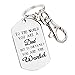 Mens Keychain To the World You Are A Dad Daddy Papa Stainless Steel Keyring