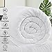 Comforter Soft Goose Down Alternative Duvet Insert Warm Winter 2100 Series Quilt with Corner Tab for All Season, Prima Microfiber Filled (White, King-1)