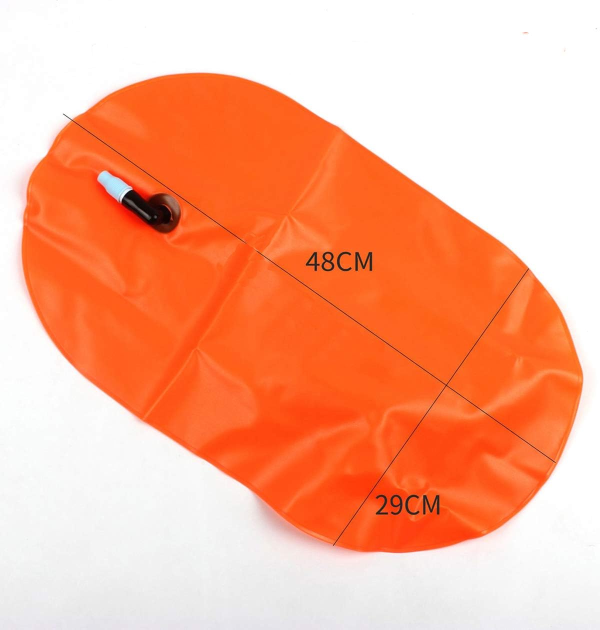 MARJAQE Swim Buoy for Open Water Swimmers Triathletes Kayakers Snorkelers, Swim Float and Drybag for Open Water Swim Buoy Float for Safer Swim Training (Orange) : Sports & Outdoors