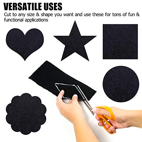 Self Adhesive Felt Fabric, Soft Velvet Drawer Liner, DIY Velvet Fabric for Art & Crafts, Jewelry Box Felt Liner, Solid Color Felt Wallpaper(17.7