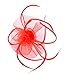Fascinators for Women Flower Feather Headband Hat Fascinator Wedding Headwear