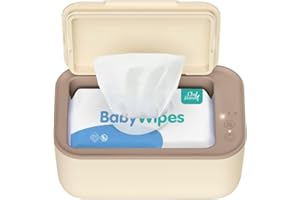 CHEFHANDY Wipe Warmer, Baby Wipe Warmer and Wet Wipes Dispenser, 3 Modes Temperature Control, Wipe Holder with Large Capacity, Evenly Overall Heating, Constant Temperature Storage（Yellow）