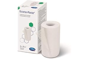 Hartmann 47300000 Econo-Paste Conforming Zinc-Oxide Paste Bandage, Latex-Free, 3" Width, 10 yd. Length (Pack of 12)