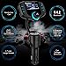 Bluetooth FM Transmitter, ESOLOM Wireless Bluetooth 4.2 FM Radio Receiver MP3 Music Player Car Kits with 1.7 inch LCD Display Hands-Free Calling QC3.0 Smart 2.4A Dual USB Ports, AUX Output TF Card
