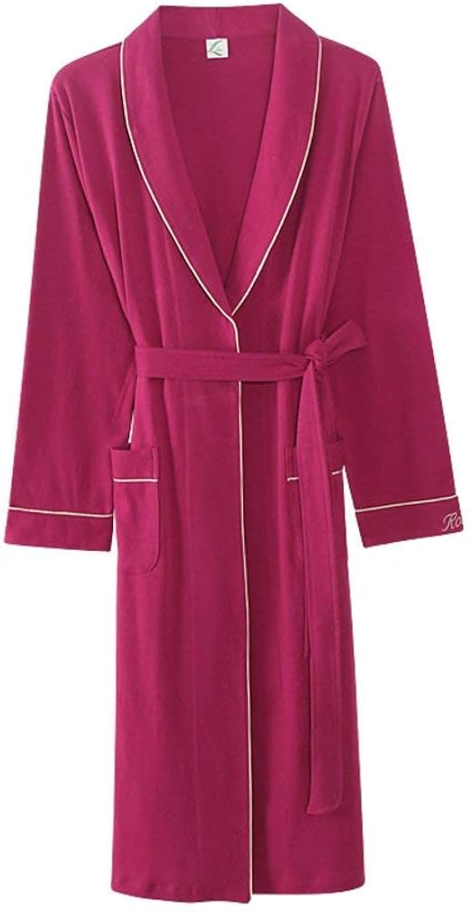 Dressing Gown Ladies Robe Long Sleeve Cotton Bathrobe Size Plus Vintage