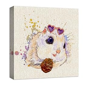 Cute Abstract Animals Painting Artwork for Home Framed