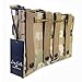 Loglife Tactical Magazine Pouch Holds Holster Triple M4/M16 Open Top Mag Pouch 1000d with Bungee System (CP)