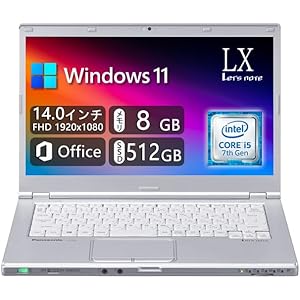 【整備済み品】 【Win11搭載】軽量型Panasonic Let's note CF-LX6 ■MS Office 2019/14インチFHD (整備済み品)