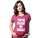Maternity Kicking Me Smalls Funny T shirt Pregnancy Announcement Novelty Tee Funny Graphic Maternity Tee Baseball Maternity T Shirt Funny Movie T Shirt Pink L
